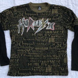 Boy's Hurley Skateboarding Long Sleeve T-Shirt L
